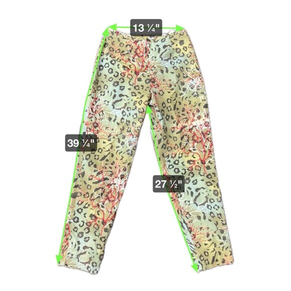 Silk Club Collection NWT Leopard Printed Pants Size 8 - Picture 9 of 9